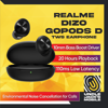 Picture of Realme TechLife DIZO GoPods D  TWS Bluetooth Headset with Environment Noise Cancellation (ENC) - BLACK