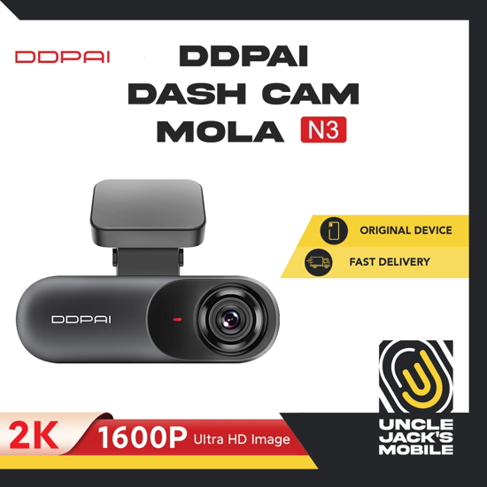 Picture of DDPAI Dash Cam Mola N3 - 2K 1600P Ultra HD Image - 1 Year Warranty