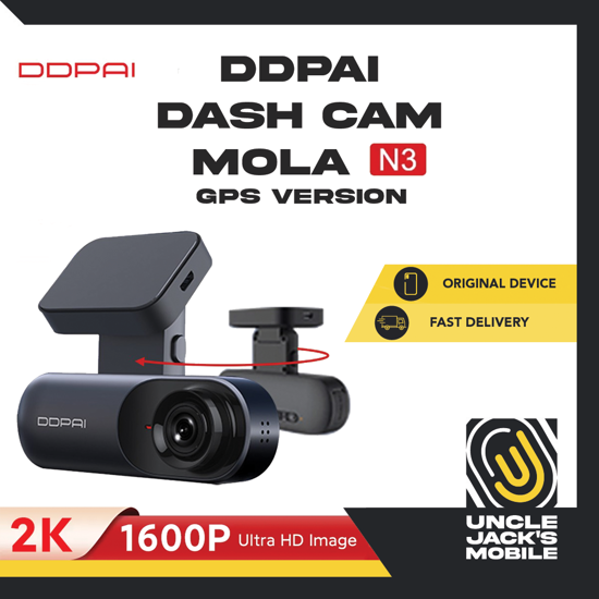 Picture of DDPAI Dash Cam Mola N3 (GPS Version) - 2K 1600P Ultra HD Image - 1 Year Warranty